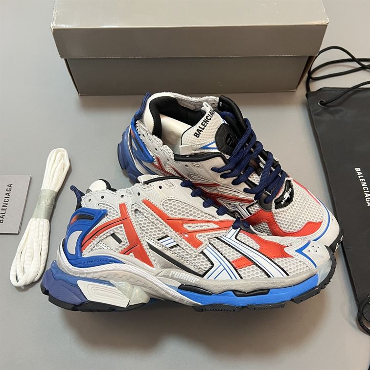 BALENCIAGA RUNNER SNEAKER GREY RED BLUE - B063