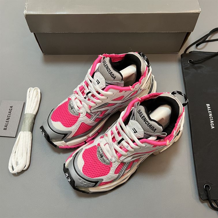 BALENCIAGA RUNNER SNEAKER WHITE FLUO PINK - B064