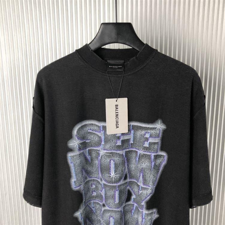 BALENCIAGA SNBN INSIDE-OUT T-SHIRT IN BLACK - Y027