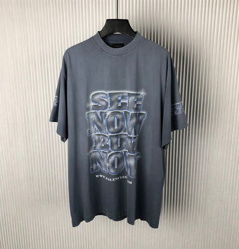 BALENCIAGA SNBN INSIDE-OUT T-SHIRT IN BLUE - Y028