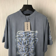 BALENCIAGA SNBN INSIDE-OUT T-SHIRT IN BLUE - Y028