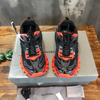 BALENCIAGA TRACK.2 BLACK RED GREY SNEAKER - B055