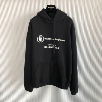 BALENCIAGA WFP HOODIE MEDIUM FIT IN BLACK - BH042