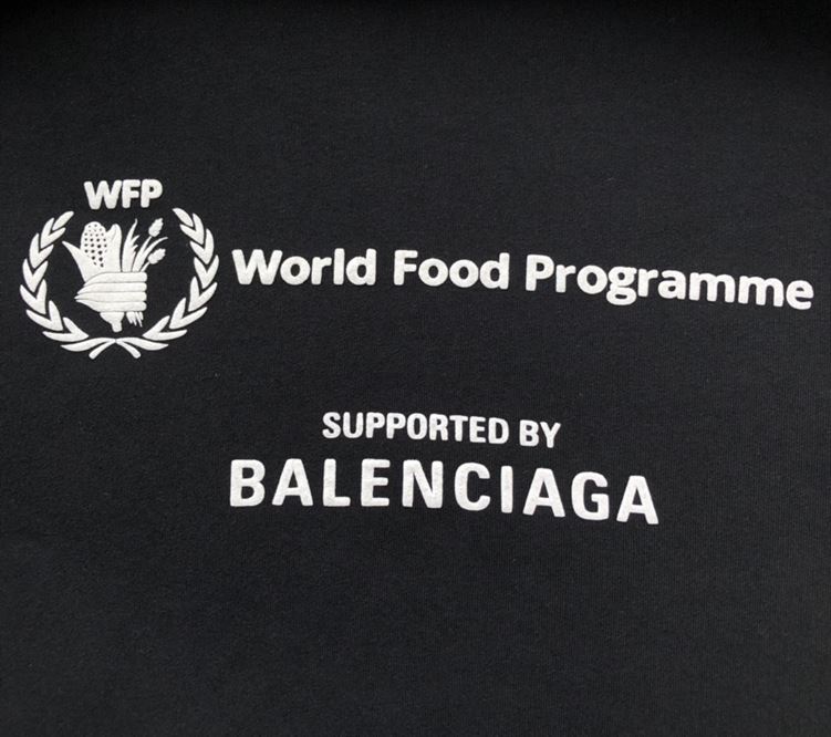 BALENCIAGA WFP HOODIE MEDIUM FIT IN BLACK - BH042