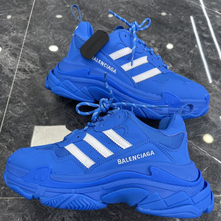 BALENCIAGA X ADIDAS TRIPLE S SNEAKER BLUE WHITE - B013