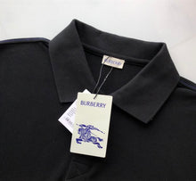 BURBERRY COTTON POLO SHIRT BLACK - W007