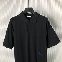 BURBERRY COTTON POLO SHIRT BLACK - W021