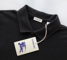 BURBERRY COTTON POLO SHIRT BLACK - W021