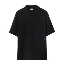 BURBERRY COTTON POLO SHIRT BLACK - W021