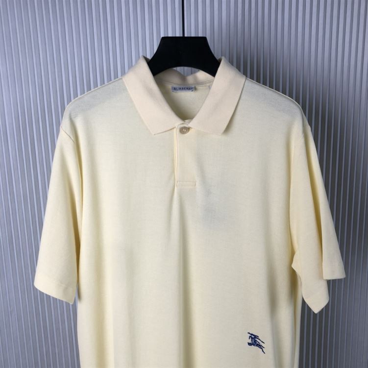 BURBERRY COTTON POLO SHIRT SHERBET - W020