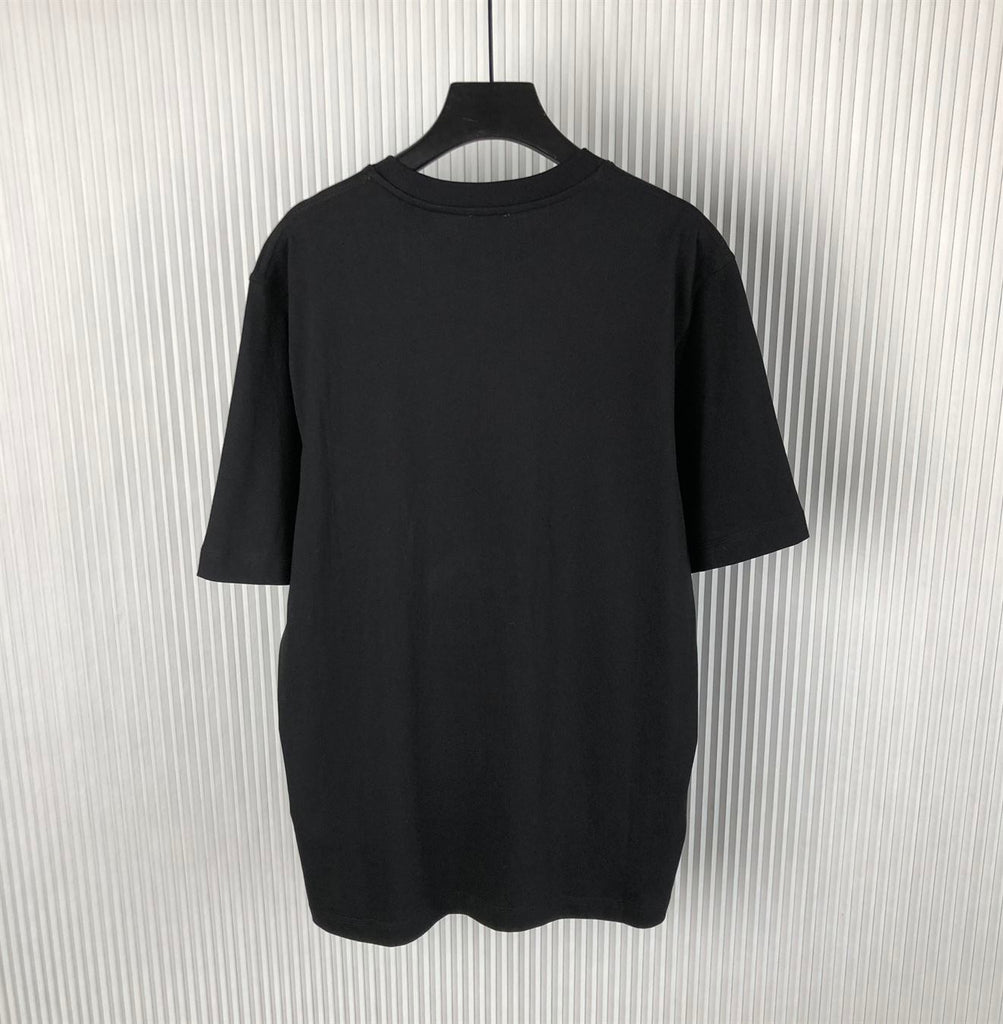 BURBERRY COTTON T-SHIRT BLACK - W004