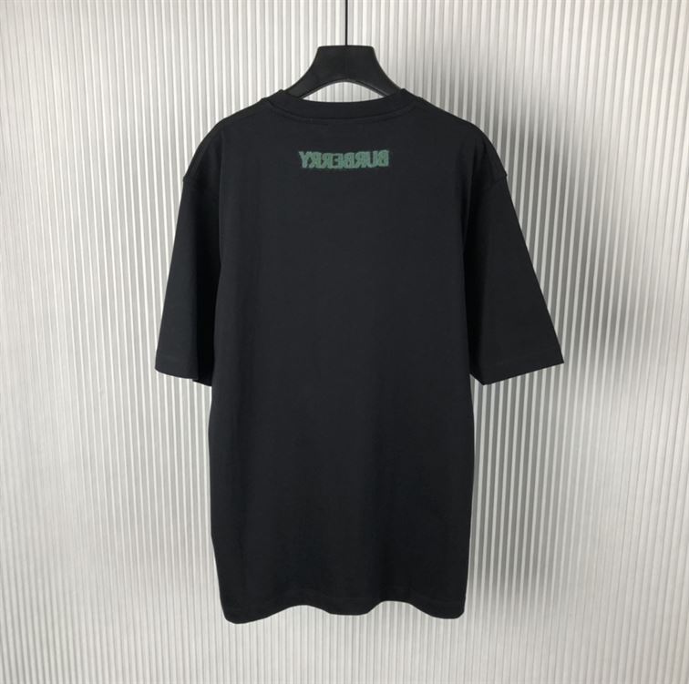 BURBERRY COTTON T-SHIRT BLACK - W012