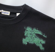 BURBERRY COTTON T-SHIRT BLACK - W012