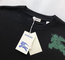 BURBERRY COTTON T-SHIRT BLACK - W012