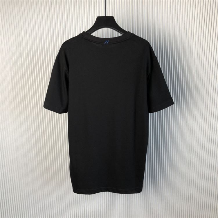 BURBERRY COTTON T-SHIRT BLACK - W016