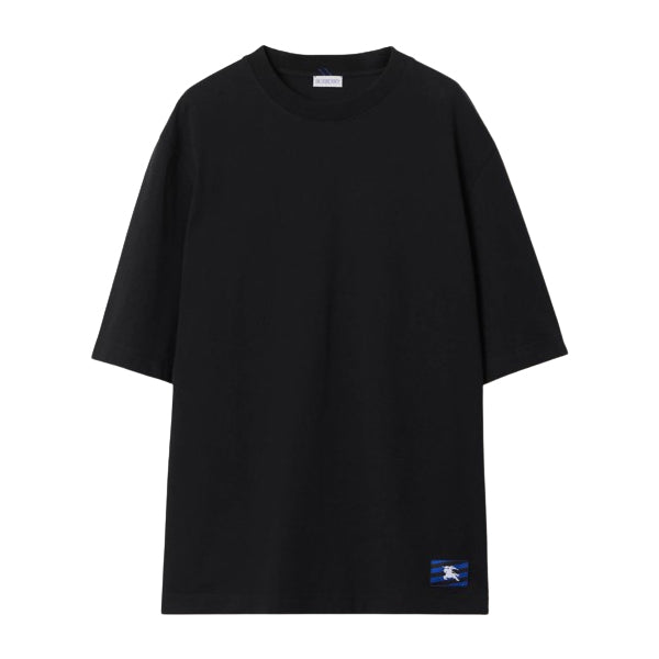 BURBERRY COTTON T-SHIRT BLACK - W016