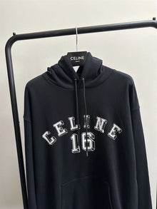 CELINE 16 LOOSE HOODIE IN COTTON FLEECE - CR002