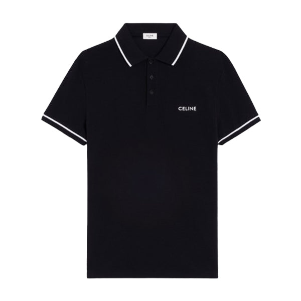 CELINE CLASSIC POLO SHIRT IN COTTON PIQUE - CE007