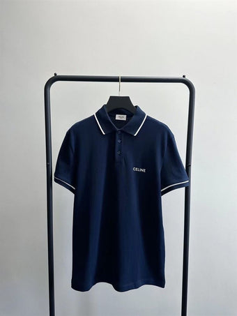 CELINE CLASSIC POLO SHIRT IN COTTON PIQUE - CE008