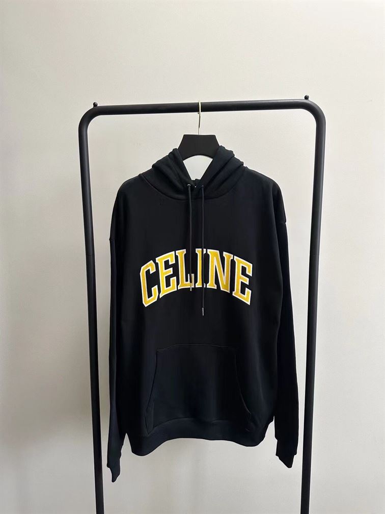 CELINE LOOSE HOODIE IN COTTON FLEECE - CR001