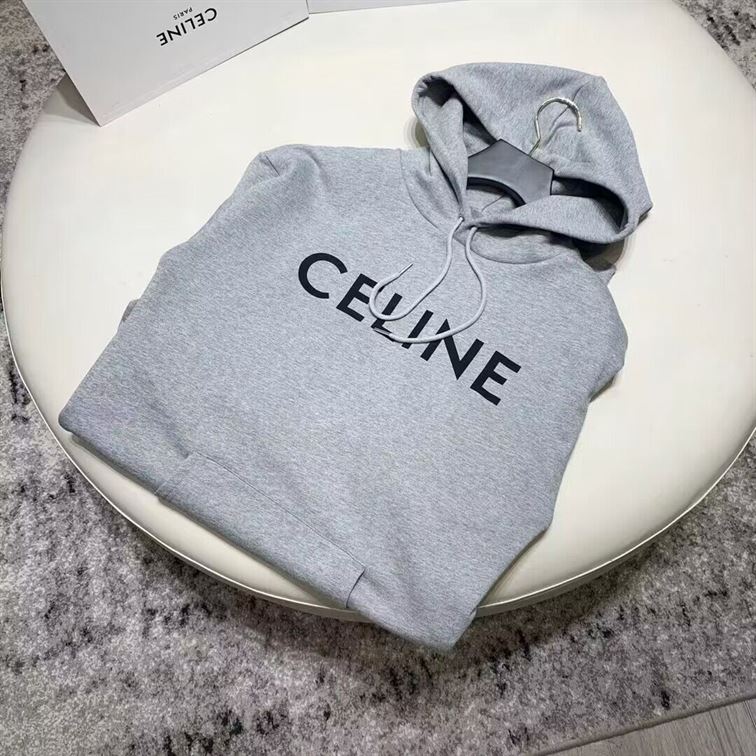 CELINE LOOSE HOODIE IN COTTON FLEECE - CR005