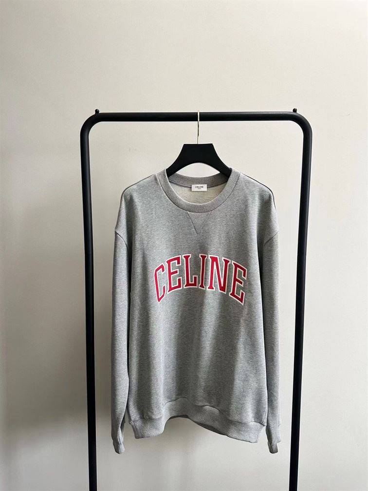 CELINE LOOSE SWEATSHIRT IN COTTON FLEECE - CR004