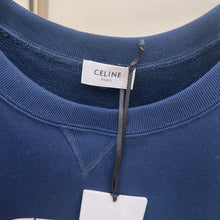 CELINE PARIS LOOSE SWEATSHIRT IN COTTON FLEECE - CE017