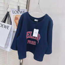 CELINE PARIS LOOSE SWEATSHIRT IN COTTON FLEECE - CE017