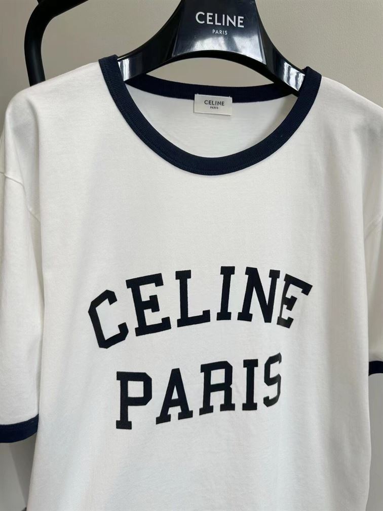 CELINE PARIS LOOSE T-SHIRT IN COTTON JERSEY - CE005