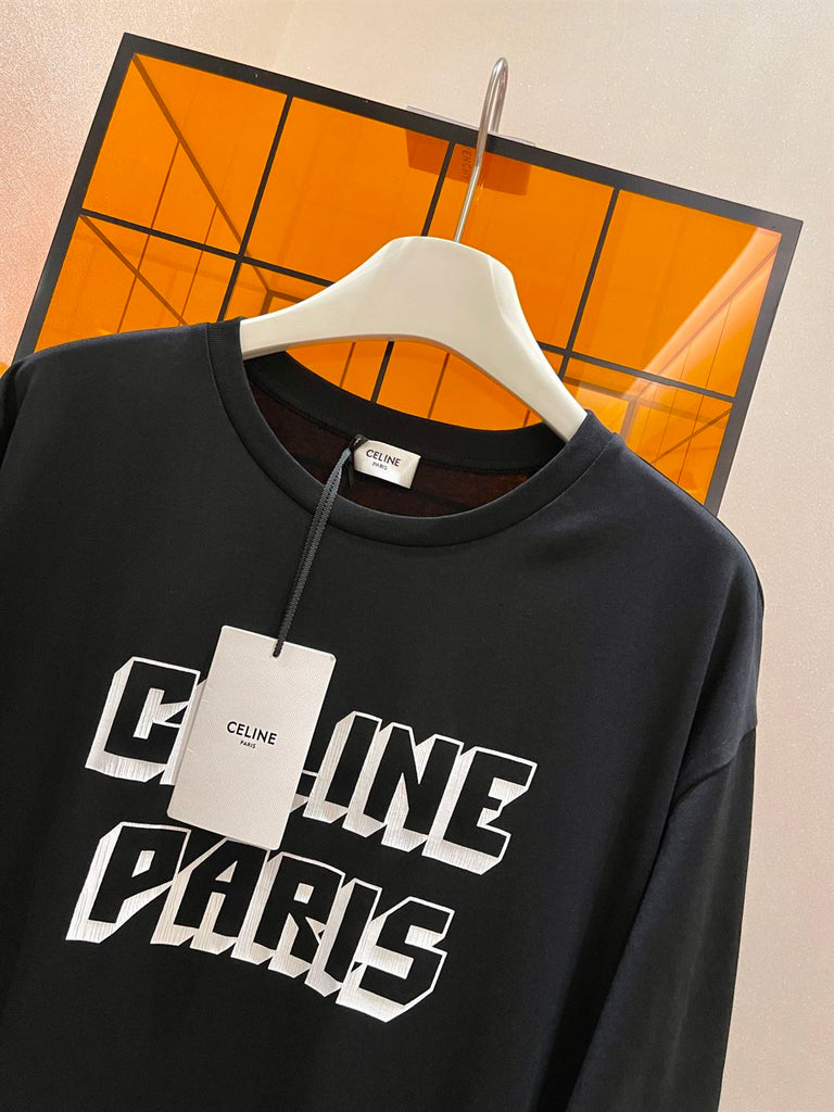 CELINE PARIS T-SHIRT IN COTTON JERSEY - CE013