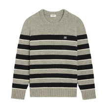 CELINE TRIOMPHE CREW NECK SWEATER IN STRIPED WOOL - CR013