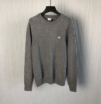 CELINE TRIOMPHE CREW NECK SWEATER IN WOOL AND CASHMERE - CR008