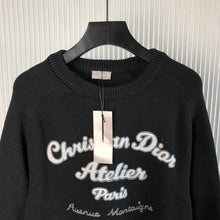 CHRISTIAN DIOR ATELIER SWEATER BLACK WOOL JERSEY - Z009