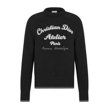 CHRISTIAN DIOR ATELIER SWEATER BLACK WOOL JERSEY - Z009