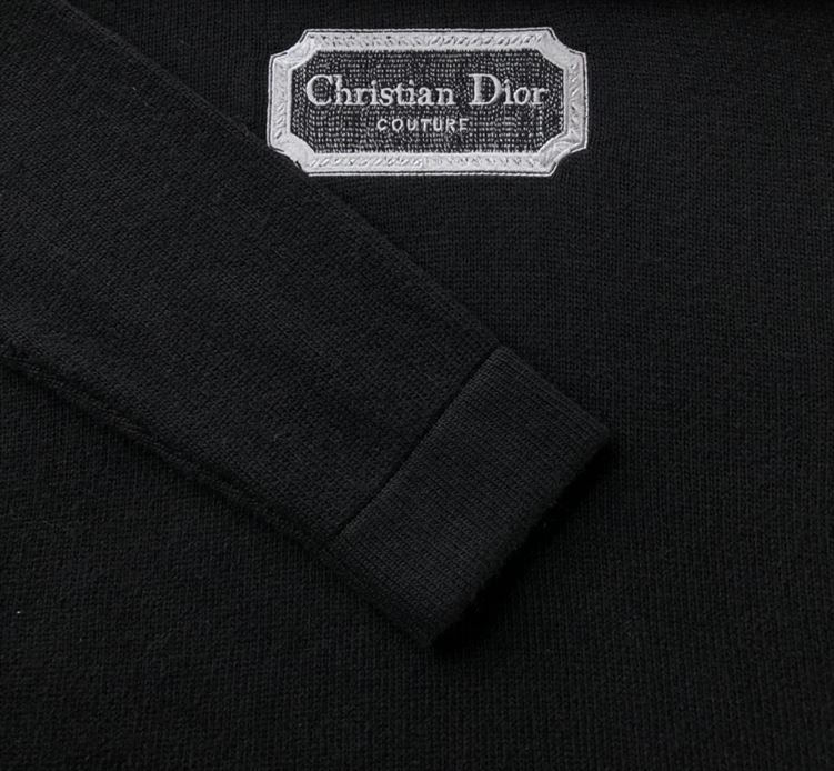 CHRISTIAN DIOR COUTURE SWEATER BLACK CASHMERE JERSEY - Z019