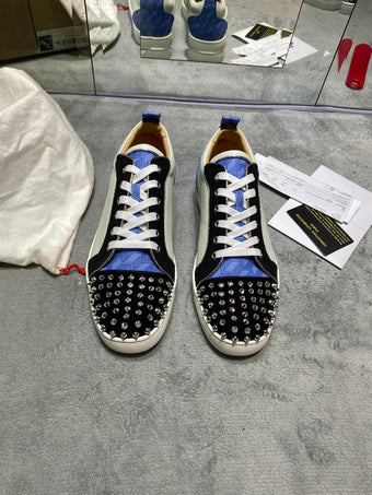 CHRISTIAN LOUBOUTIN LOUIS JUNIOR ORLATO FLAT SPIKE TOE - C034