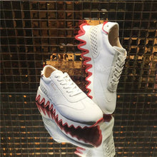 CHRISTIAN LOUBOUTIN MINI SHARK BIANCO SNEAKERS - C054