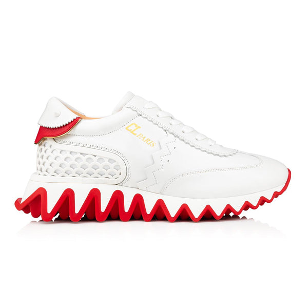 CHRISTIAN LOUBOUTIN MINI SHARK BIANCO SNEAKERS - C054