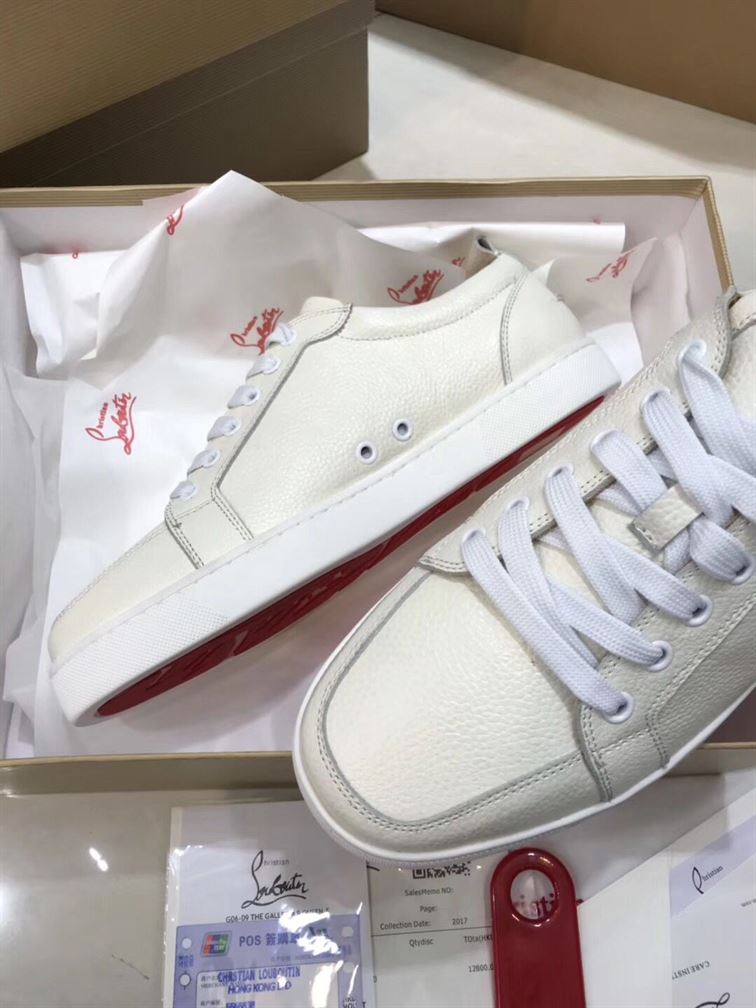 CHRISTIAN LOUBOUTIN RANTULOW LATTE SNEAKERS - C028