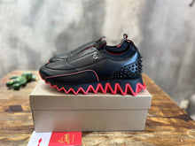 CHRISTIAN LOUBOUTIN SHARKYLOUB SP SPIKES BLACK SNEAKERS - C032