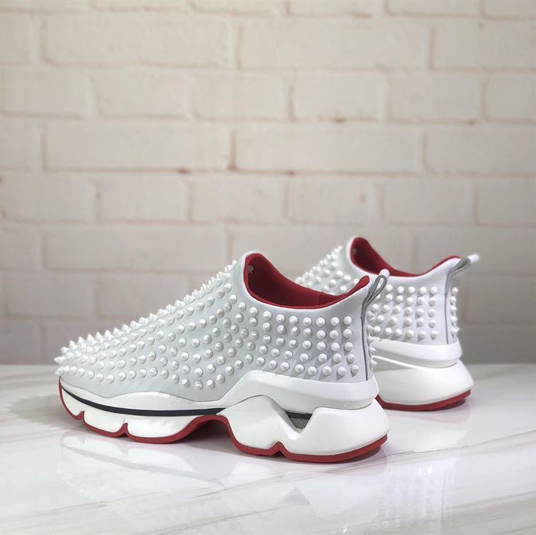 CHRISTIAN LOUBOUTIN SPIKES SOCK DONNA FLAT NEOPRENE SNEAKERS - C052