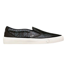 DIOR B101 BLACK CD DIAMOND CANVAS AND SMOOTH CALFSKIN SLIP ON SNEAKERS - I110