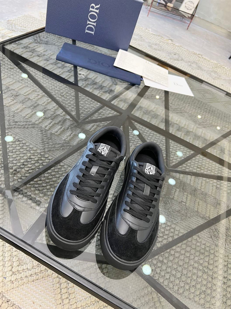 DIOR B101 SNEAKER BLACK SMOOTH CALFSKIN AND NUBUCK - I100