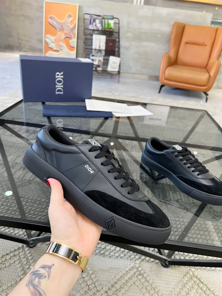 DIOR B101 SNEAKER BLACK SMOOTH CALFSKIN AND NUBUCK - I100