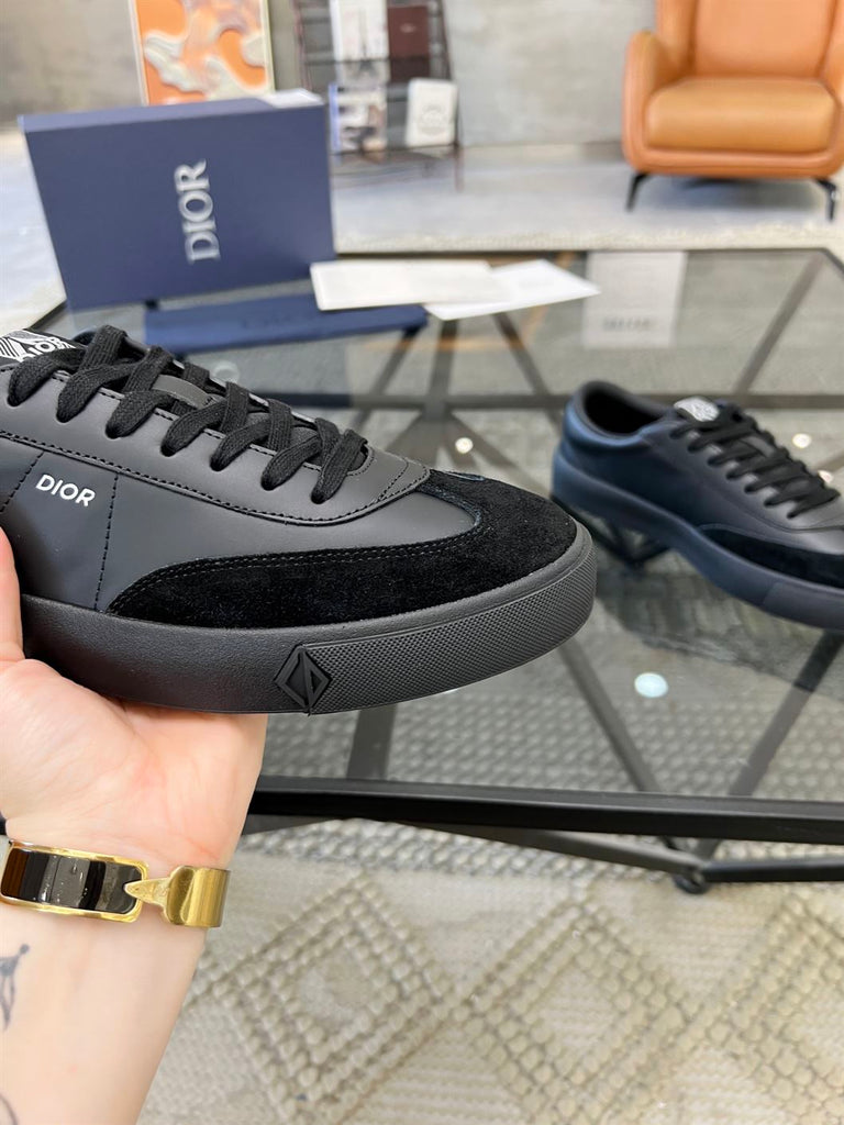 DIOR B101 SNEAKER BLACK SMOOTH CALFSKIN AND NUBUCK - I100