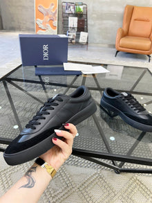 DIOR B101 SNEAKER BLACK SMOOTH CALFSKIN AND NUBUCK - I100