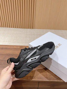 DIOR B22 SNEAKER BLACK SILVER - I016