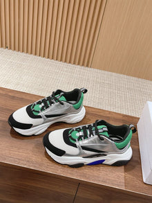 DIOR B22 SNEAKER GREEN SILVER - I034