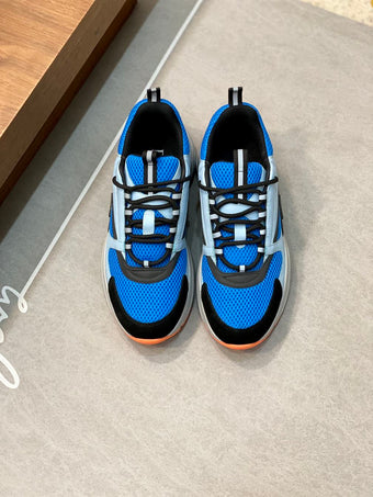 DIOR B22 SNEAKER LIGHT BLUE ORANGE - I028