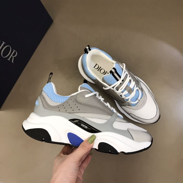 DIOR B22 SNEAKER WHITE BLUE - I017